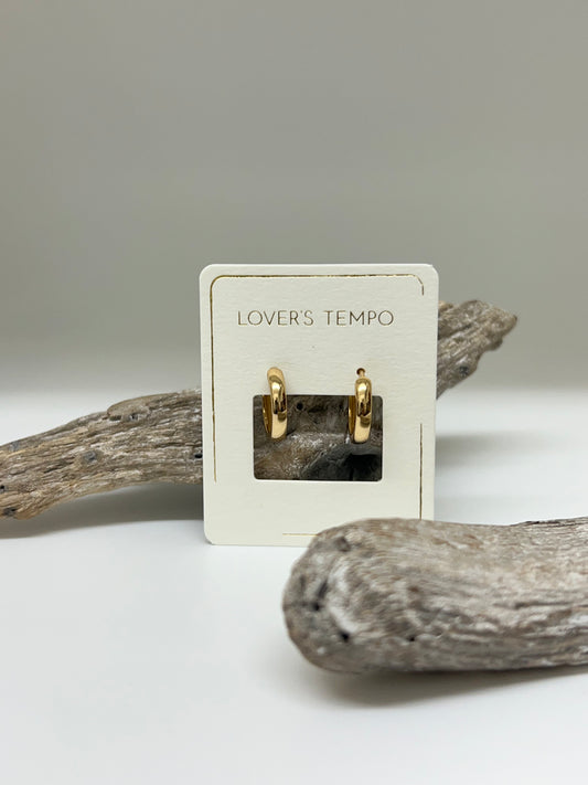 Boucles d'oreilles créoles Core 15 mm de Vancouver Lovers Tempo Boucles d'oreilles créoles 1df-sp23012-gld  