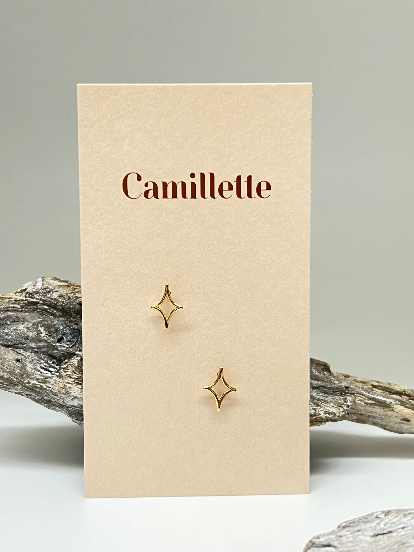 Boucles d'oreille Étoile en Argent 925 Fait main à Montréal Camillette Montréal star earring