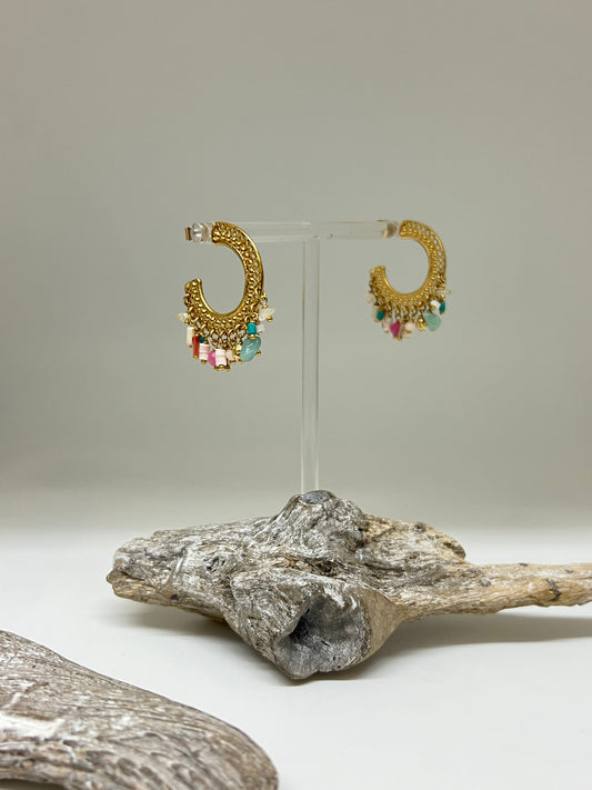 Emily boucles d'oreilles multi