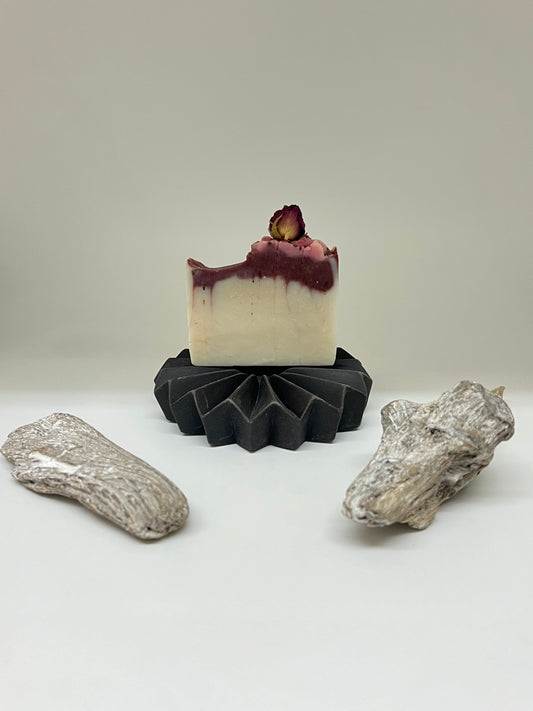 Savonnier en céramique noir Kamouraska A&amp;J Métissage Savonnier