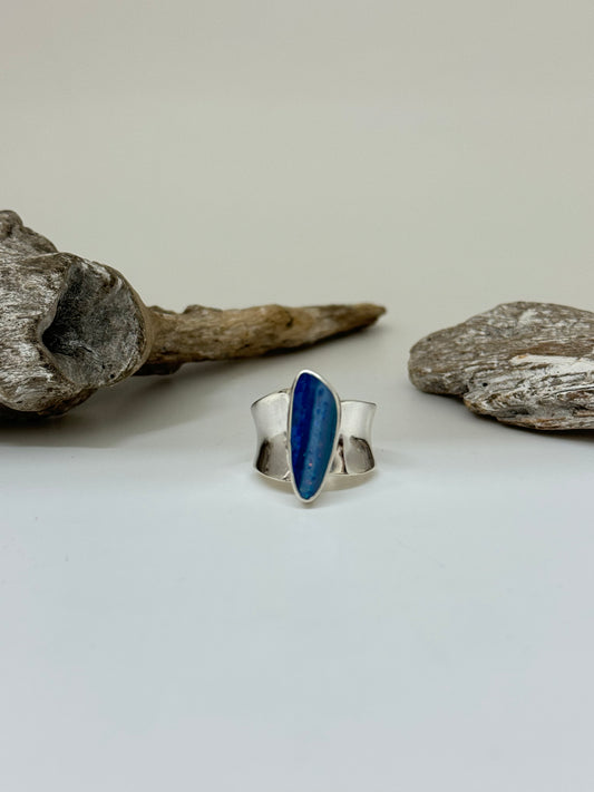 Bague Argent 925 et Opal de feu Dessiné à Montréal par Carole Morand Opal de feu