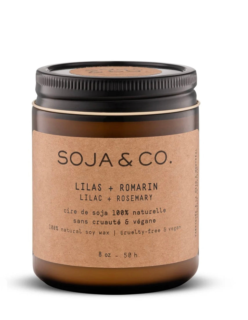 Bougie | Lilas + Romarin Soja &co Bougie | Bougie | Lilas + Romarin