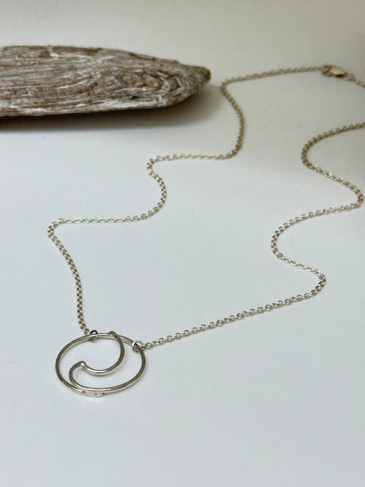 Collier Vague Argent sterling recyclé W Jewellery Collier Vague Argent sterling