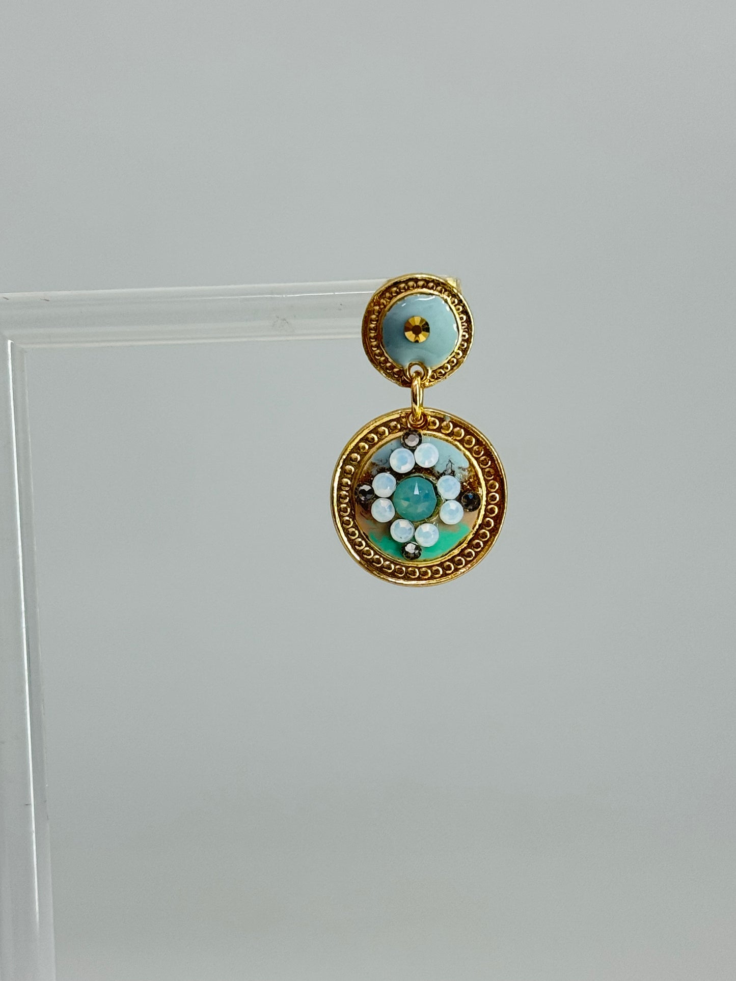 Boucles Aqua Sequin Gas Bijoux Marseille