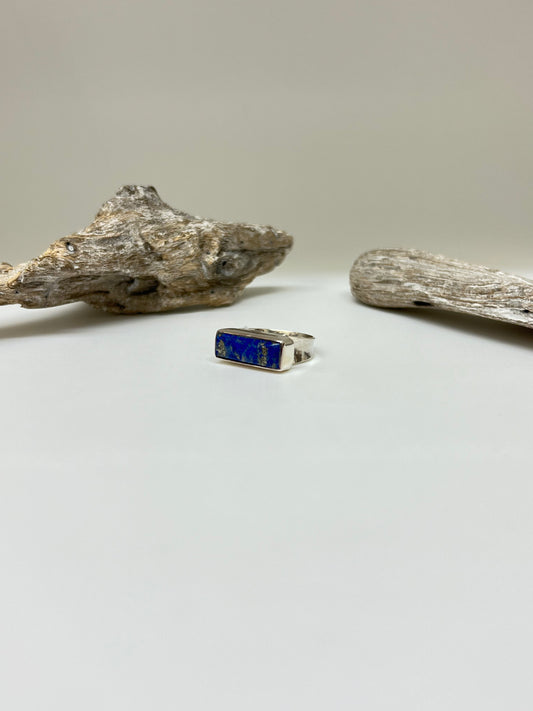 Bague Argent 925 et Lapis-Lazuli Dessiné par Carole Morand de Montréal 