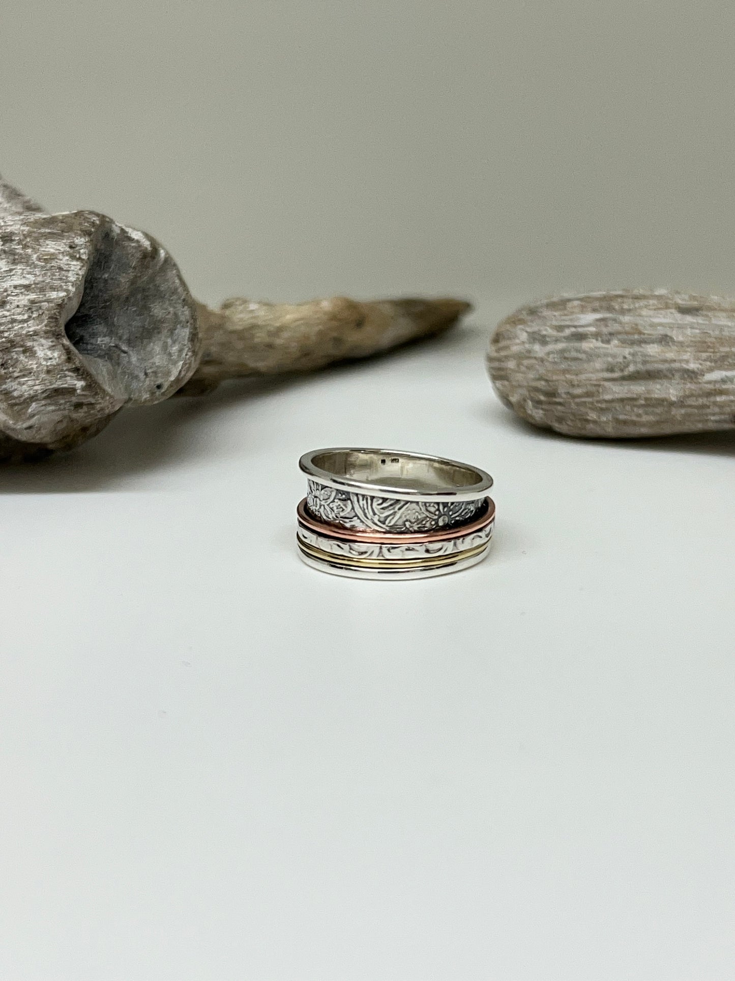 Bague Argent 925 laiton et cuivre