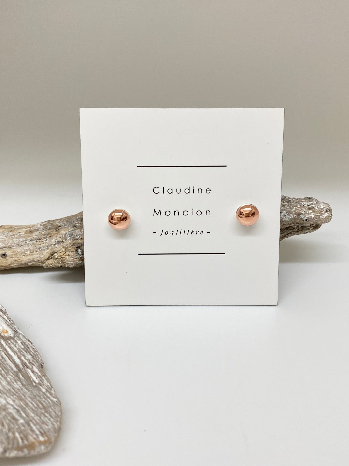 Boucle d'oreilles cuivre et argent E_Vol03 Claudine Moncion Montréal
