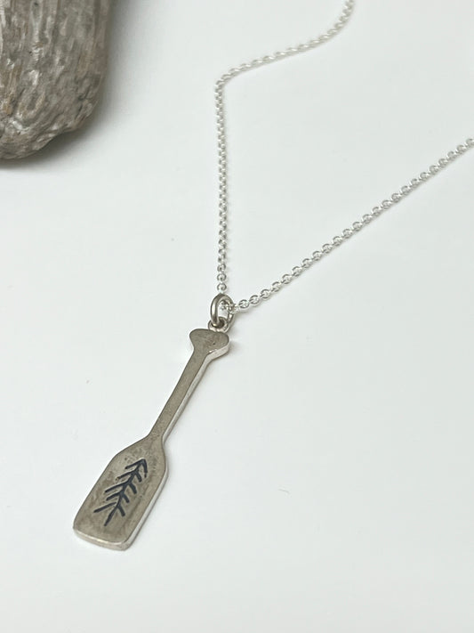 Collier Breloque Pagaie Argent 925 fait au Canada Hilary Druxman 53n1paddle